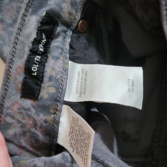 Lucky Brand Jeans Womens Size 0 Floral Lolita Skinny Ankle - Picture 9 of 15